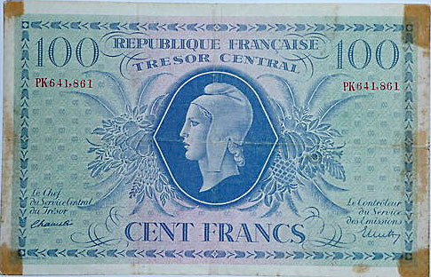 100 francs Marianne type 1943