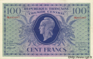 100 francs Marianne type 1943