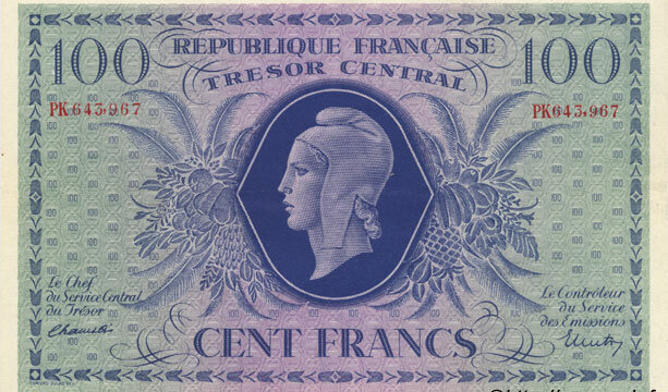 100 francs Marianne type 1943