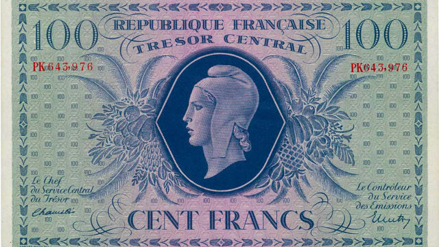 100 francs Marianne type 1943