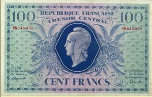 100 francs Marianne type 1943