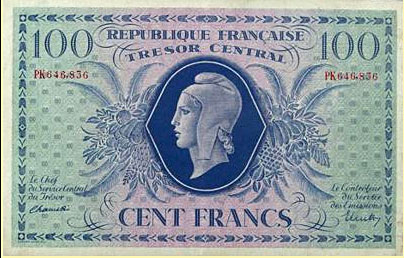 100 francs Marianne type 1943