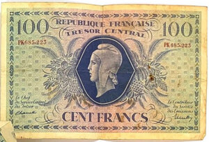 100 francs Marianne type 1943