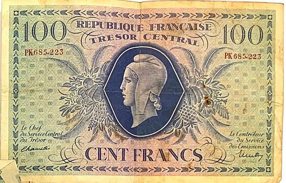 100 francs Marianne type 1943