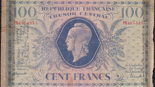 100 francs Marianne type 1943