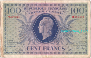 100 francs Marianne type 1943