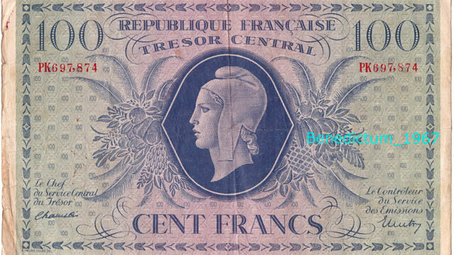 100 francs Marianne type 1943