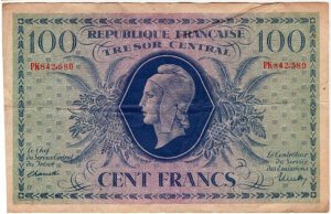 100 francs Marianne type 1943