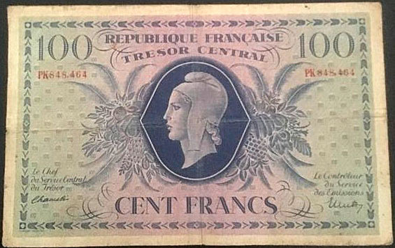 100 francs Marianne type 1943