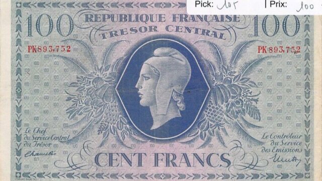 100 francs Marianne type 1943