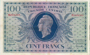 100 francs Marianne type 1943