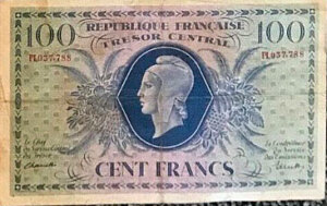 100 francs Marianne type 1943