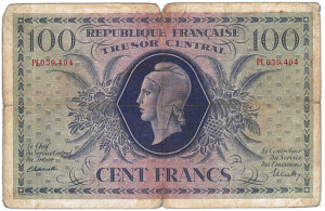 100 francs Marianne type 1943