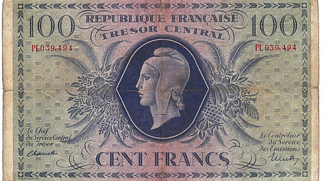 100 francs Marianne type 1943