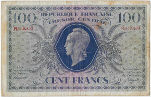 100 francs Marianne type 1943