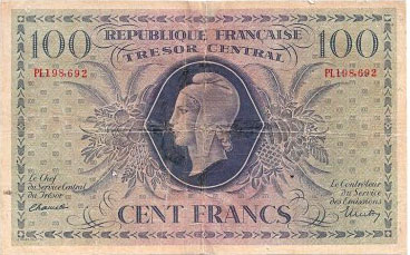 100 francs Marianne type 1943