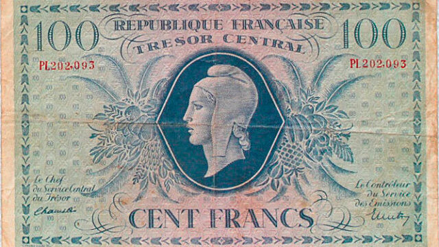 100 francs Marianne type 1943