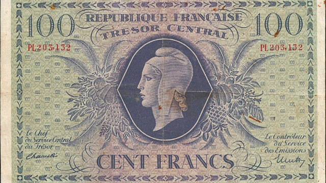 100 francs Marianne type 1943