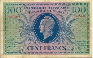 100 francs Marianne type 1943