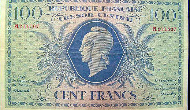 100 francs Marianne type 1943