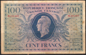 100 francs Marianne type 1943