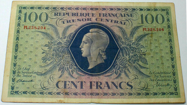 100 francs Marianne type 1943