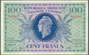 100 francs Marianne type 1943