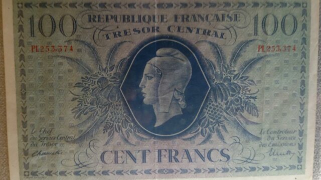 100 francs Marianne type 1943