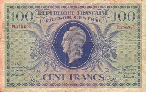 100 francs Marianne type 1943