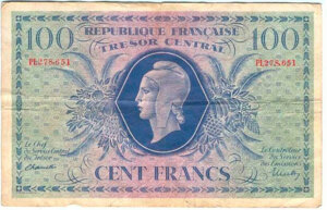 100 francs Marianne type 1943