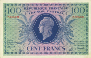 100 francs Marianne type 1943