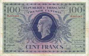 100 francs Marianne type 1943