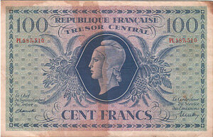 100 francs Marianne type 1943