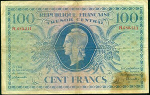 100 francs Marianne type 1943