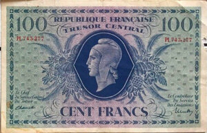 100 francs Marianne type 1943