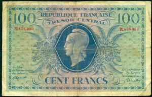 100 francs Marianne type 1943