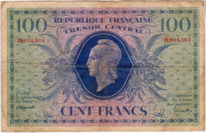 100 francs Marianne type 1943