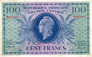 100 francs Marianne type 1943