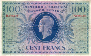 100 francs Marianne type 1943