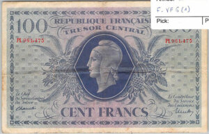 100 francs Marianne type 1943