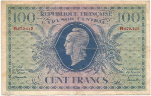 100 francs Marianne type 1943