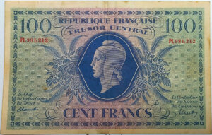 100 francs Marianne type 1943