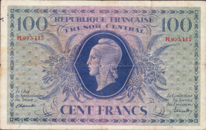 100 francs Marianne type 1943