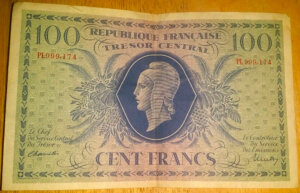 100 francs Marianne type 1943