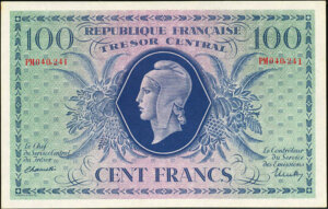 100 francs Marianne type 1943