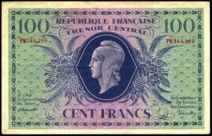 100 francs Marianne type 1943