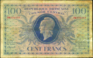 100 francs Marianne type 1943