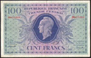 100 francs Marianne type 1943