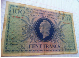 100 francs Marianne type 1943