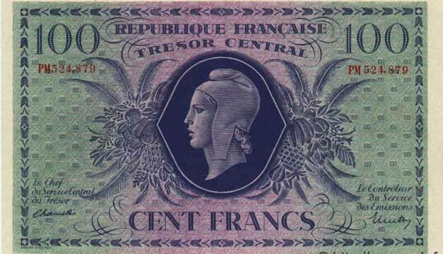 100 francs Marianne type 1943